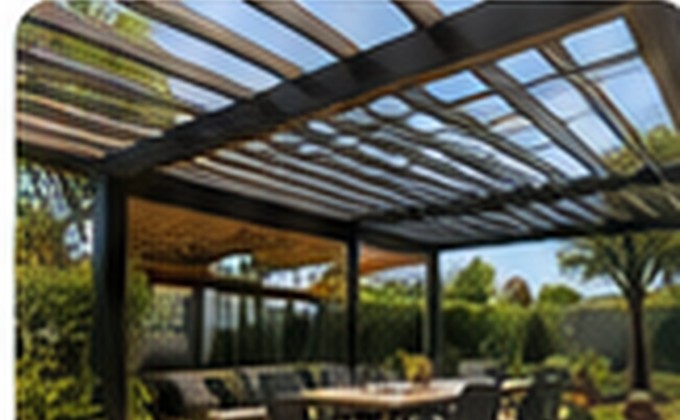 Pérgola metálica diseñada a medida